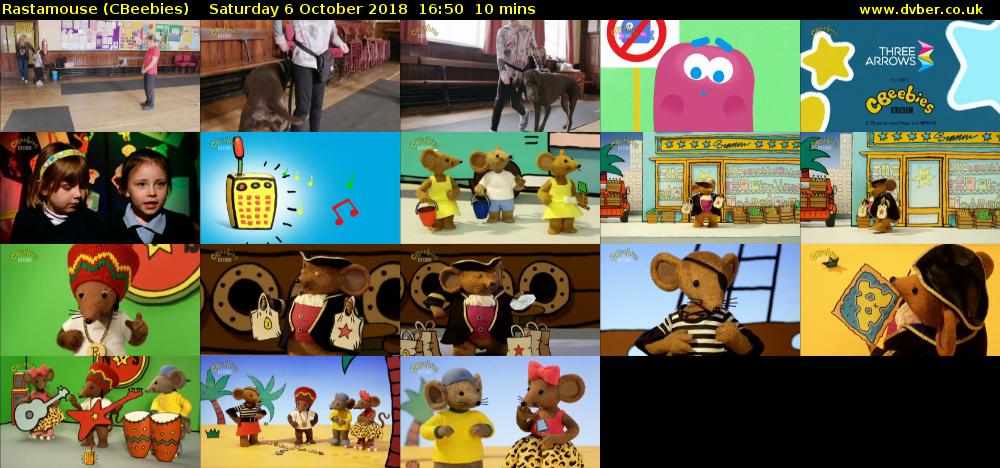 Rastamouse (CBeebies) Saturday 6 October 2018 16:50 - 17:00