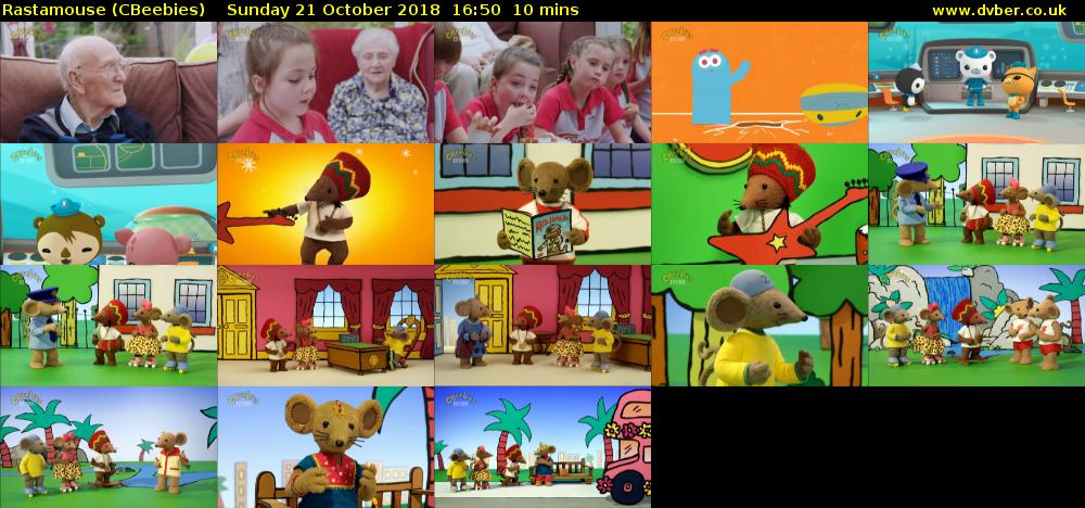 Rastamouse (CBeebies) Sunday 21 October 2018 16:50 - 17:00