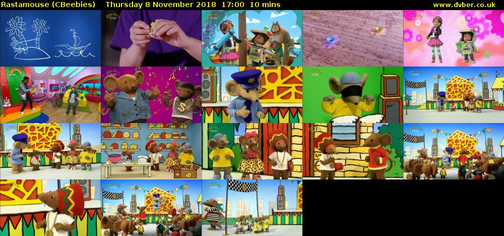Rastamouse (CBeebies) Thursday 8 November 2018 17:00 - 17:10