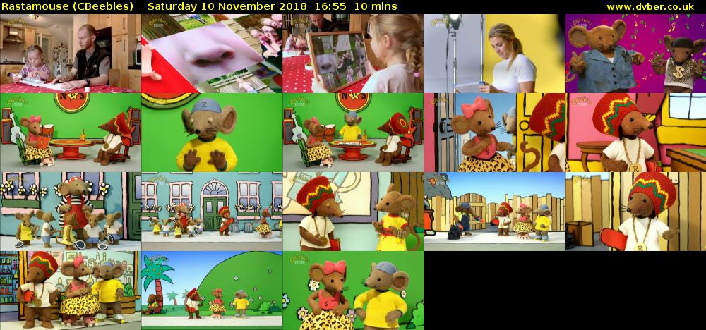 Rastamouse (CBeebies) Saturday 10 November 2018 16:55 - 17:05