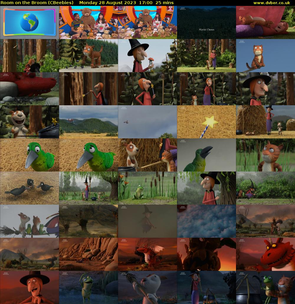 Room on the Broom (CBeebies) Monday 28 August 2023 17:00 - 17:25