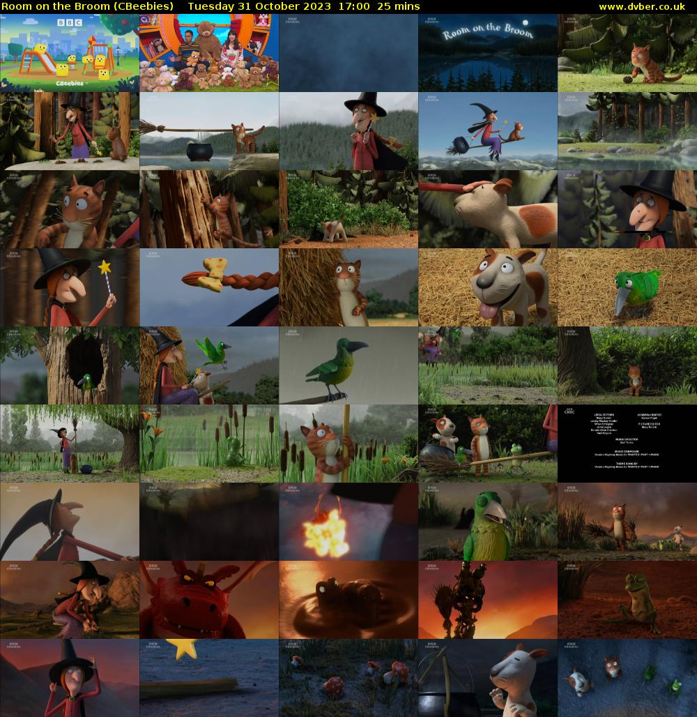 Room on the Broom (CBeebies) Tuesday 31 October 2023 17:00 - 17:25