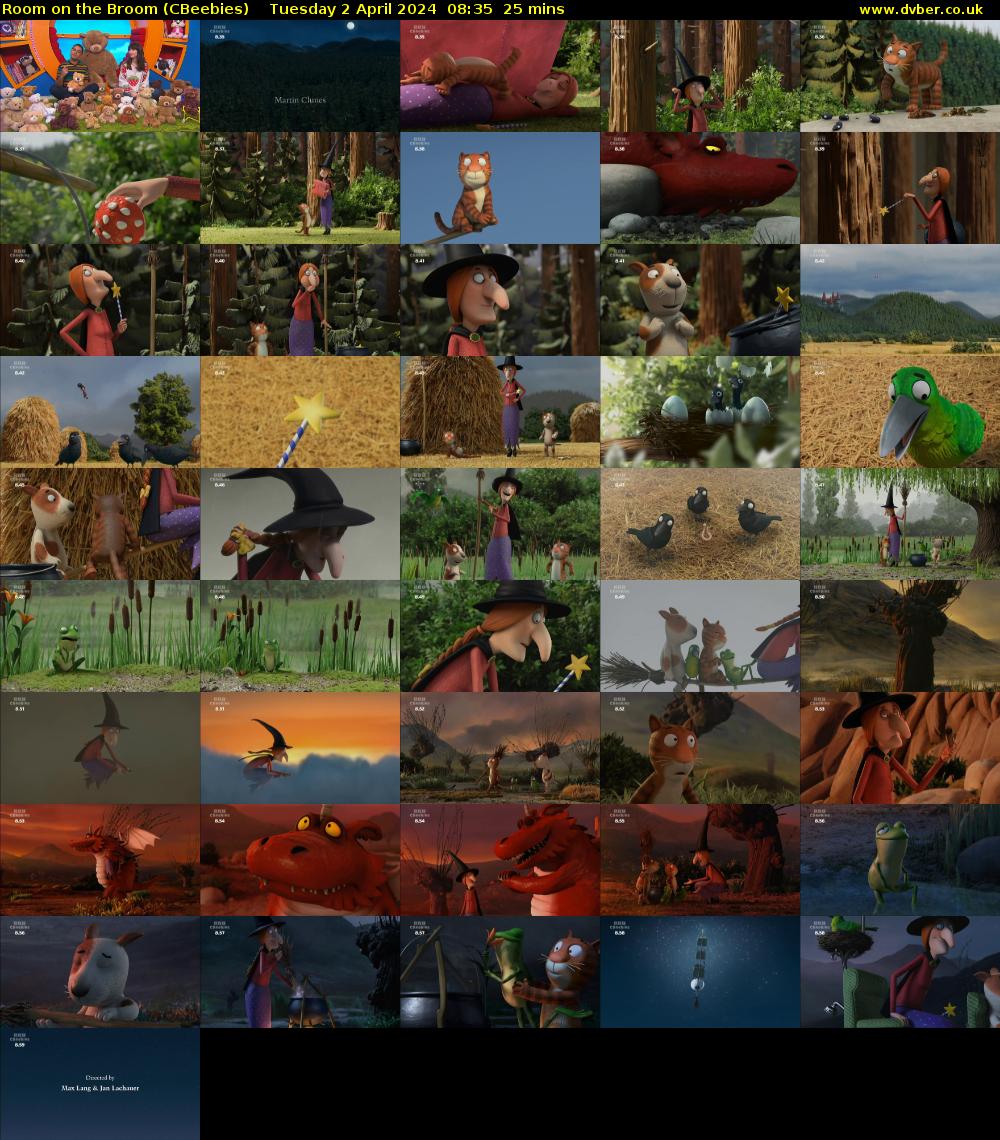 Room on the Broom (CBeebies) Tuesday 2 April 2024 08:35 - 09:00