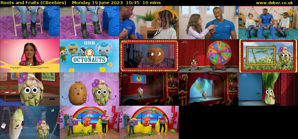 Roots and Fruits (CBeebies) Monday 19 June 2023 10:45 - 10:55