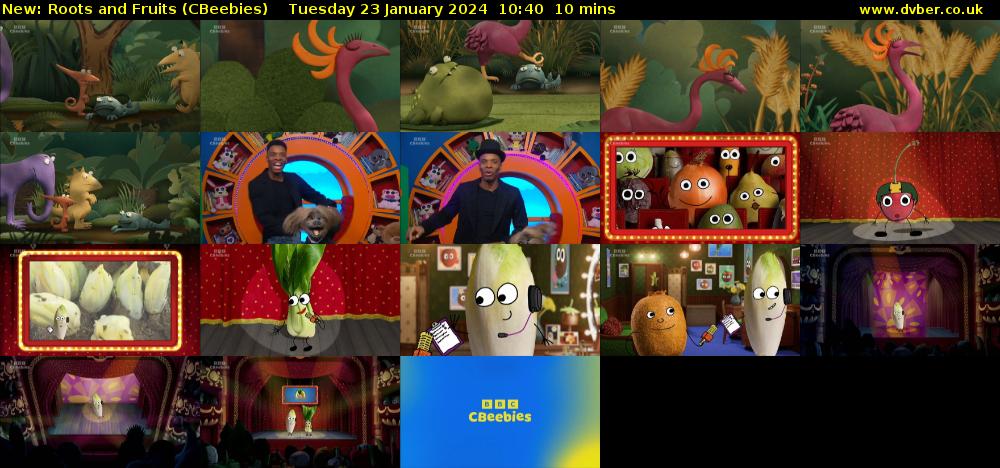 Roots and Fruits (CBeebies) Tuesday 23 January 2024 10:40 - 10:50