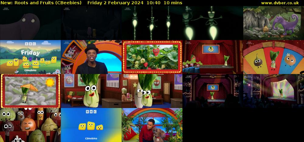 Roots and Fruits (CBeebies) Friday 2 February 2024 10:40 - 10:50