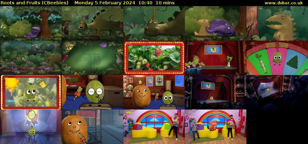 Roots and Fruits (CBeebies) Monday 5 February 2024 10:40 - 10:50