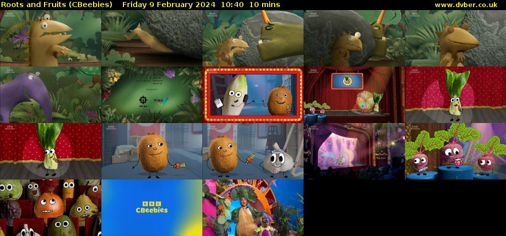 Roots and Fruits (CBeebies) Friday 9 February 2024 10:40 - 10:50