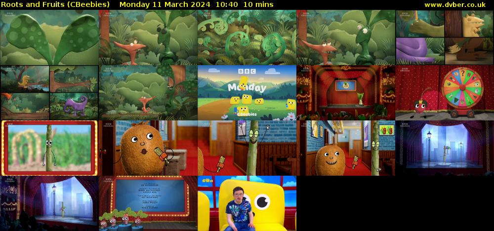 Roots and Fruits (CBeebies) Monday 11 March 2024 10:40 - 10:50