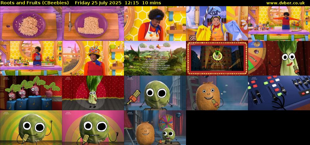 Roots and Fruits (CBeebies) Friday 25 July 2025 12:15 - 12:25