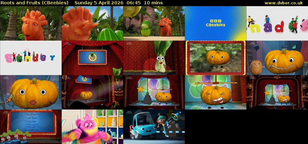 Roots and Fruits (CBeebies) Sunday 5 April 2026 06:45 - 06:55