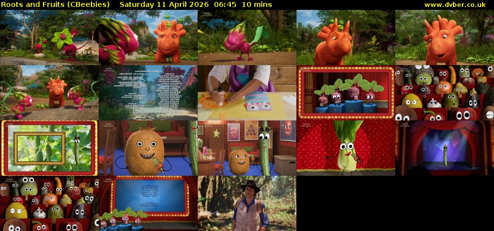 Roots and Fruits (CBeebies) Saturday 11 April 2026 06:45 - 06:55