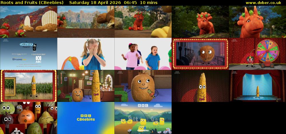 Roots and Fruits (CBeebies) Saturday 18 April 2026 06:45 - 06:55