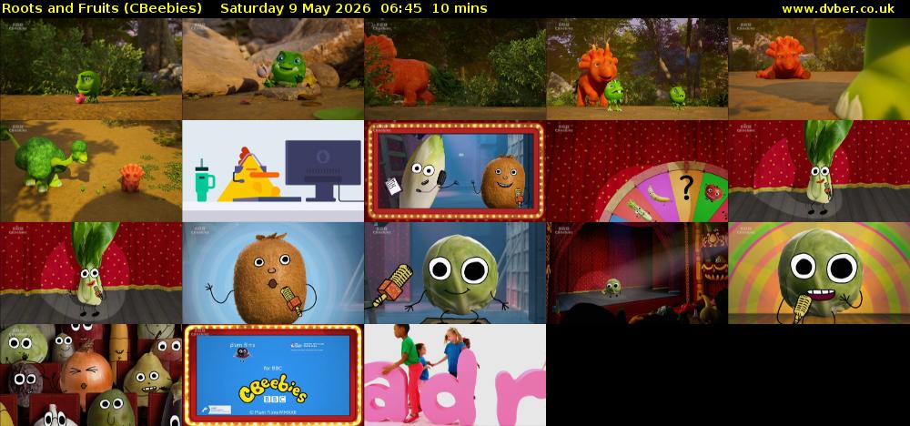 Roots and Fruits (CBeebies) Saturday 9 May 2026 06:45 - 06:55
