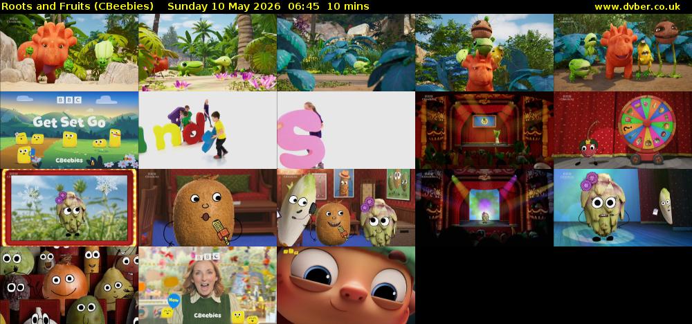 Roots and Fruits (CBeebies) Sunday 10 May 2026 06:45 - 06:55