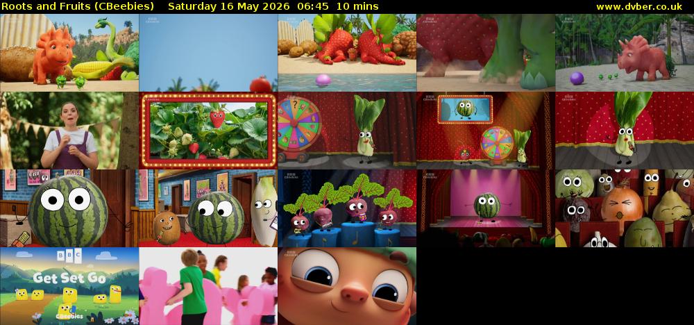 Roots and Fruits (CBeebies) Saturday 16 May 2026 06:45 - 06:55