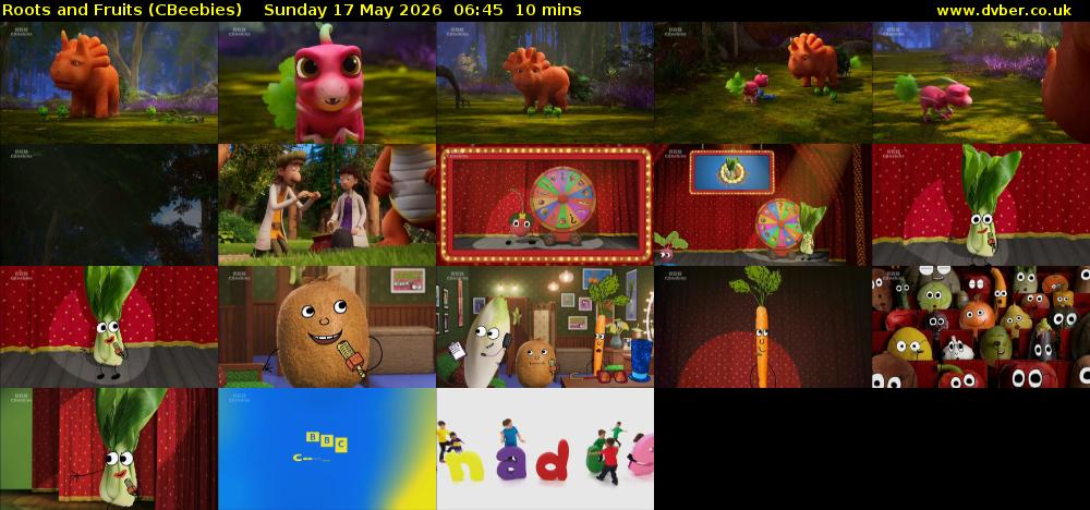 Roots and Fruits (CBeebies) Sunday 17 May 2026 06:45 - 06:55