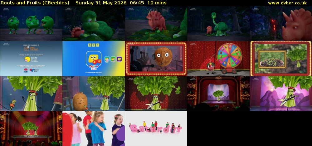 Roots and Fruits (CBeebies) Sunday 31 May 2026 06:45 - 06:55