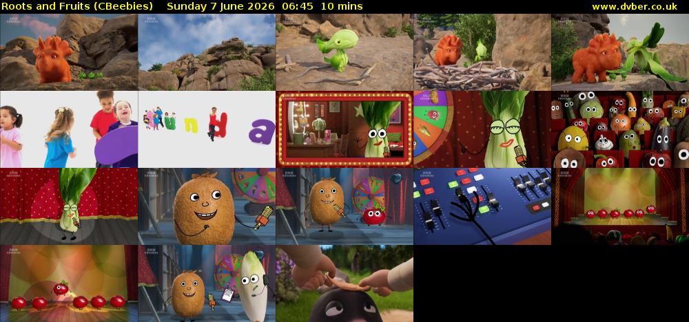 Roots and Fruits (CBeebies) Sunday 7 June 2026 06:45 - 06:55