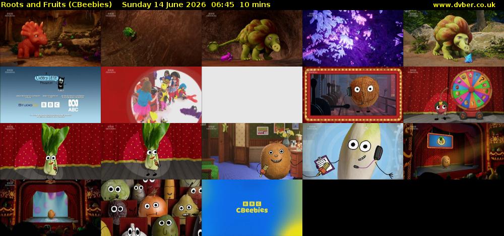 Roots and Fruits (CBeebies) Sunday 14 June 2026 06:45 - 06:55