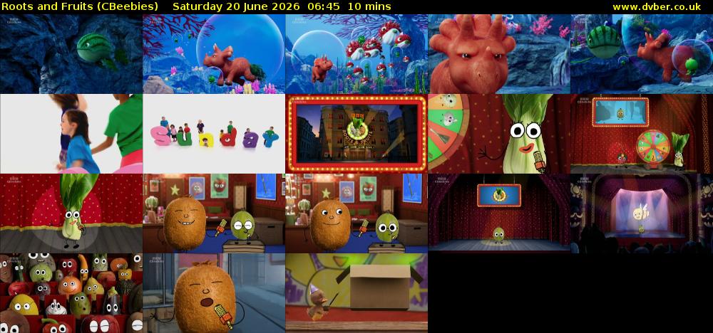 Roots and Fruits (CBeebies) Saturday 20 June 2026 06:45 - 06:55
