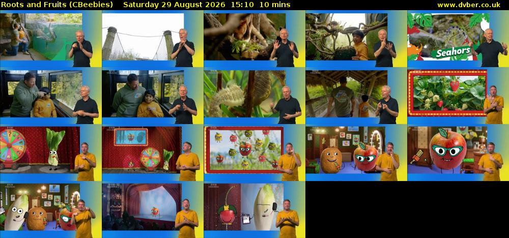 Roots and Fruits (CBeebies) Saturday 29 August 2026 15:10 - 15:20
