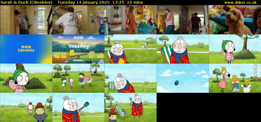 Sarah & Duck (CBeebies) Tuesday 14 January 2025 17:25 - 17:35