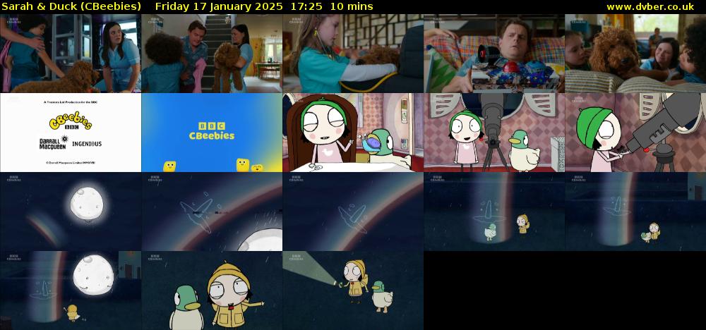 Sarah & Duck (CBeebies) Friday 17 January 2025 17:25 - 17:35