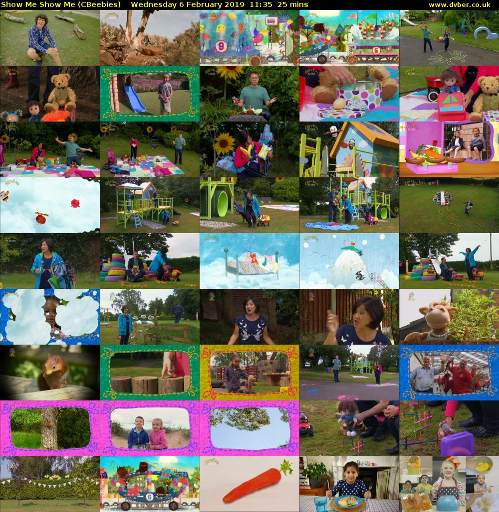 Show Me Show Me (CBeebies) Wednesday 6 February 2019 11:35 - 12:00