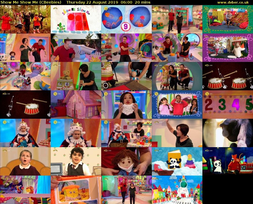 Show Me Show Me (CBeebies) - 2019-08-22-0600