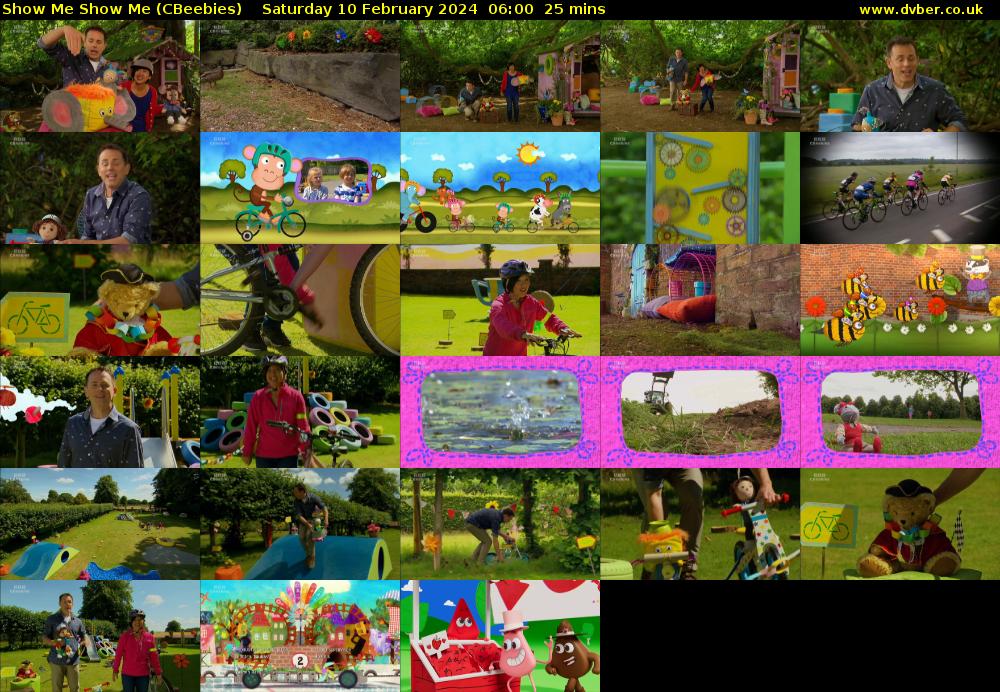 Show Me Show Me (CBeebies) Saturday 10 February 2024 06:00 - 06:25