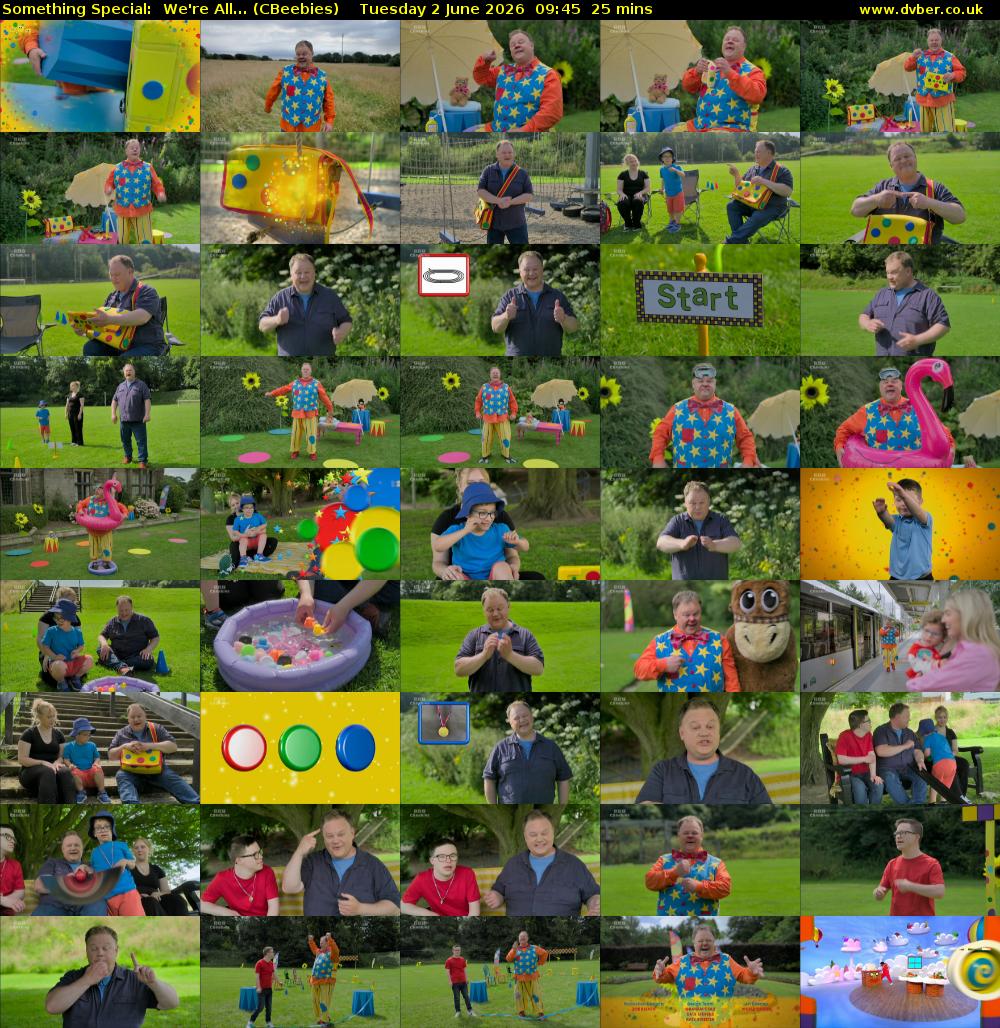 Something Special:  We're All... (CBeebies) Tuesday 2 June 2026 09:45 - 10:10
