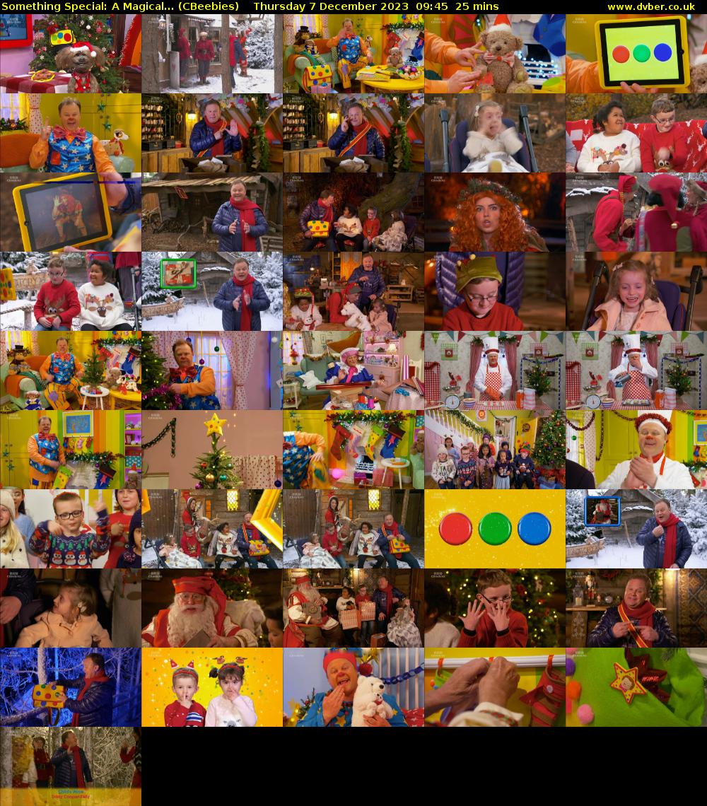 Something Special: A Magical... (CBeebies) Thursday 7 December 2023 09:45 - 10:10