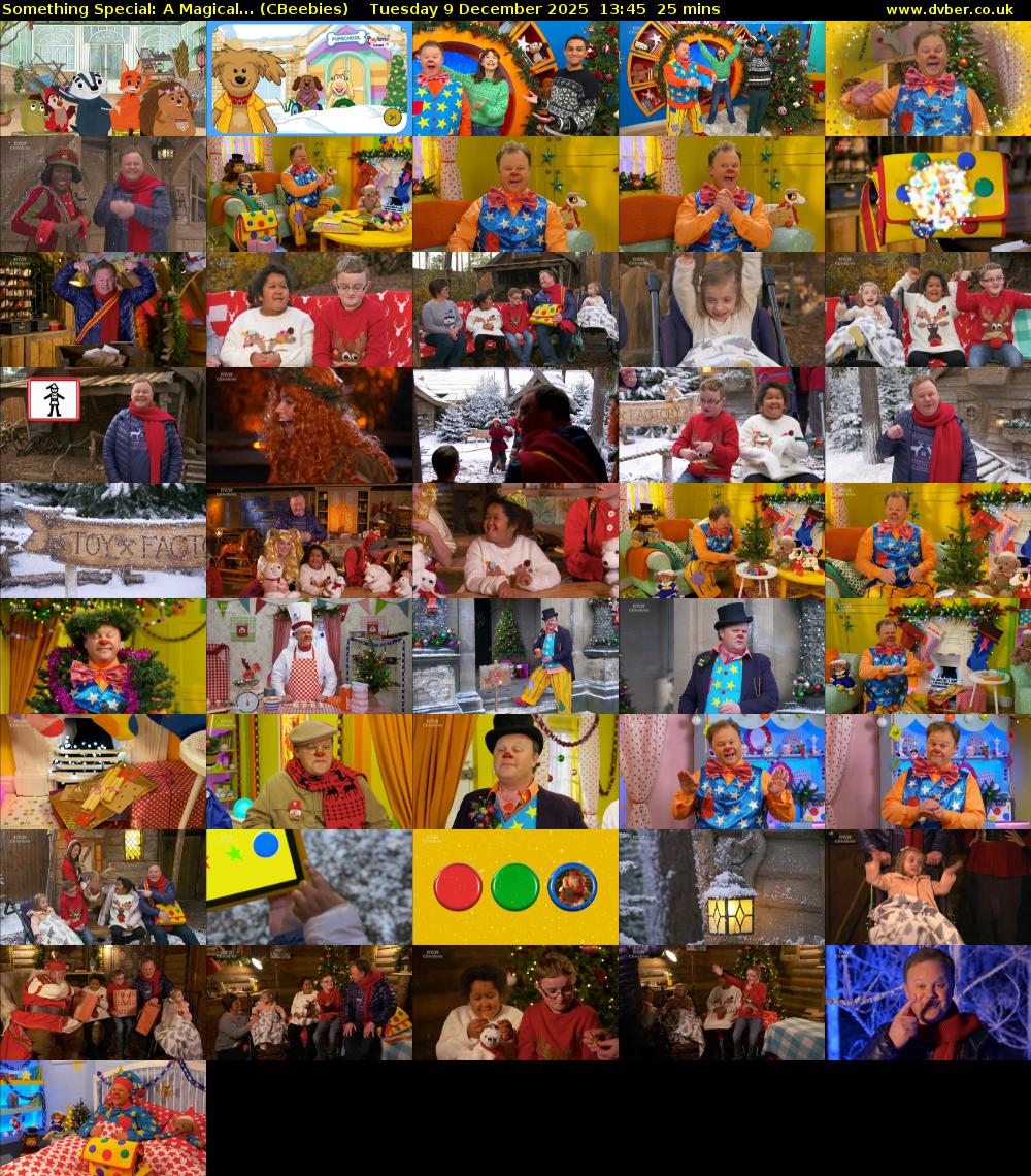 Something Special: A Magical... (CBeebies) Tuesday 9 December 2025 13:45 - 14:10