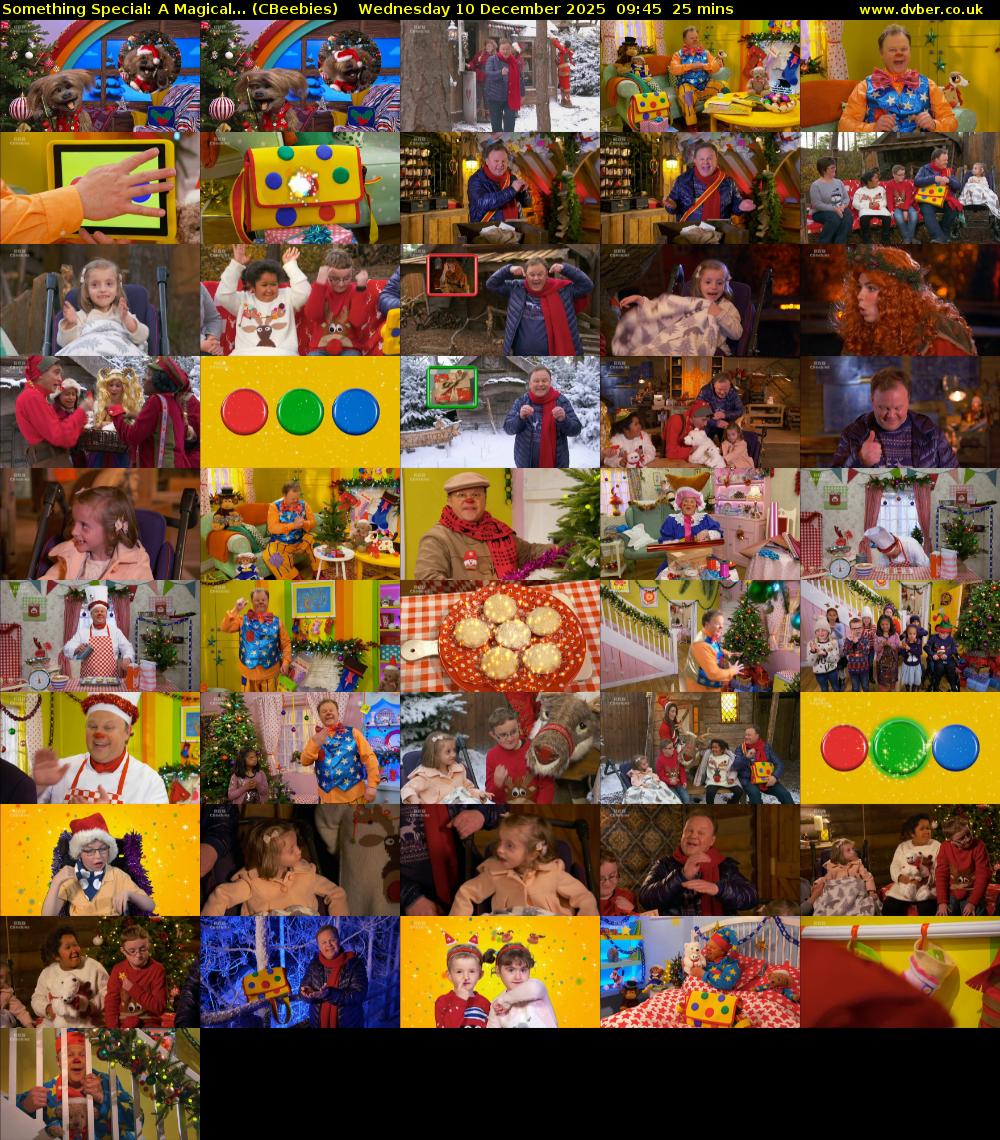 Something Special: A Magical... (CBeebies) Wednesday 10 December 2025 09:45 - 10:10