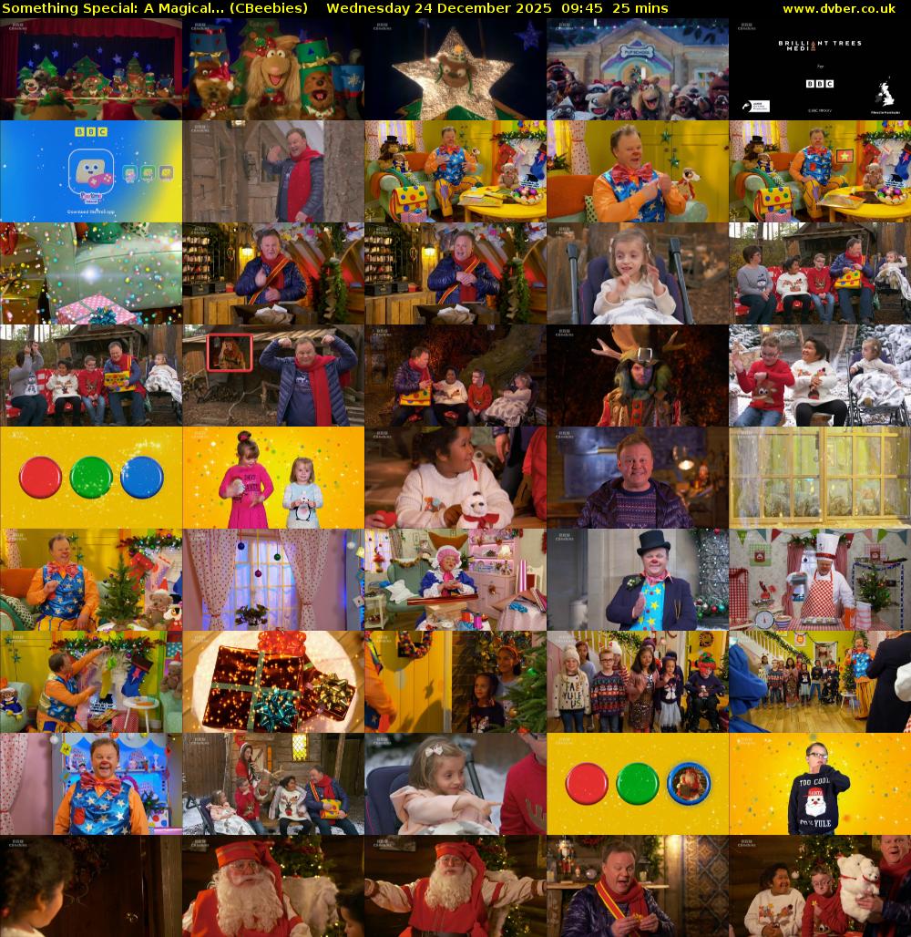 Something Special: A Magical... (CBeebies) Wednesday 24 December 2025 09:45 - 10:10