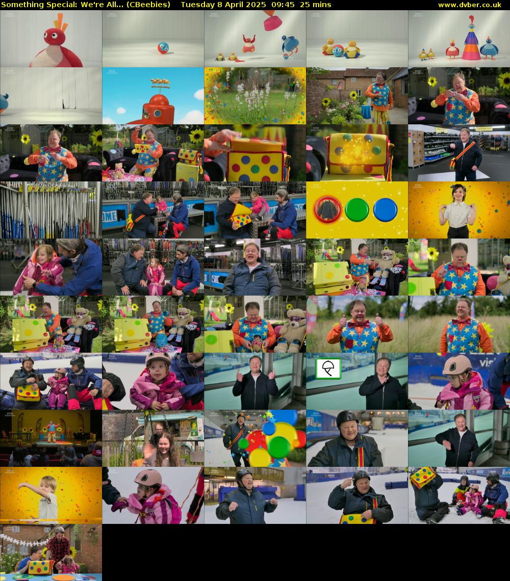 Something Special: We're All... (CBeebies) Tuesday 8 April 2025 09:45 - 10:10