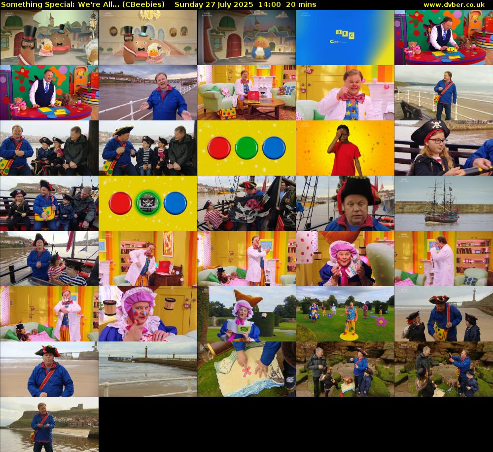 Something Special: We're All... (CBeebies) Sunday 27 July 2025 14:00 - 14:20