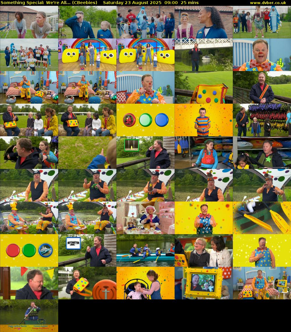 Something Special: We're All... (CBeebies) Saturday 23 August 2025 09:00 - 09:25