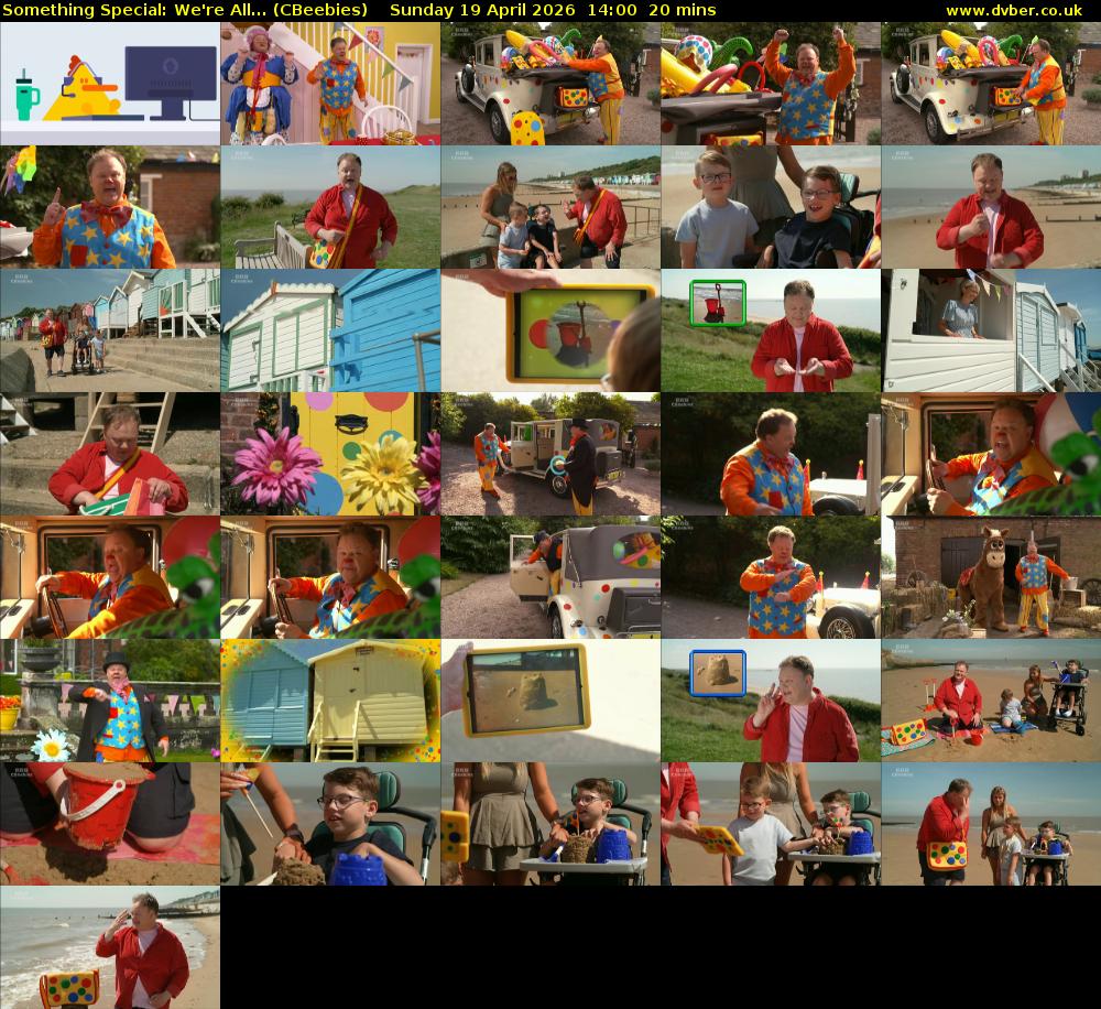 Something Special: We're All... (CBeebies) Sunday 19 April 2026 14:00 - 14:20