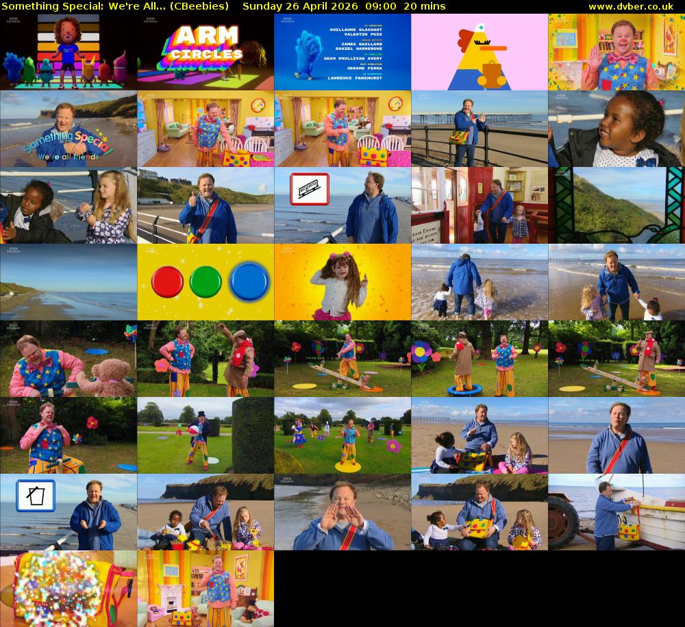 Something Special: We're All... (CBeebies) Sunday 26 April 2026 09:00 - 09:20