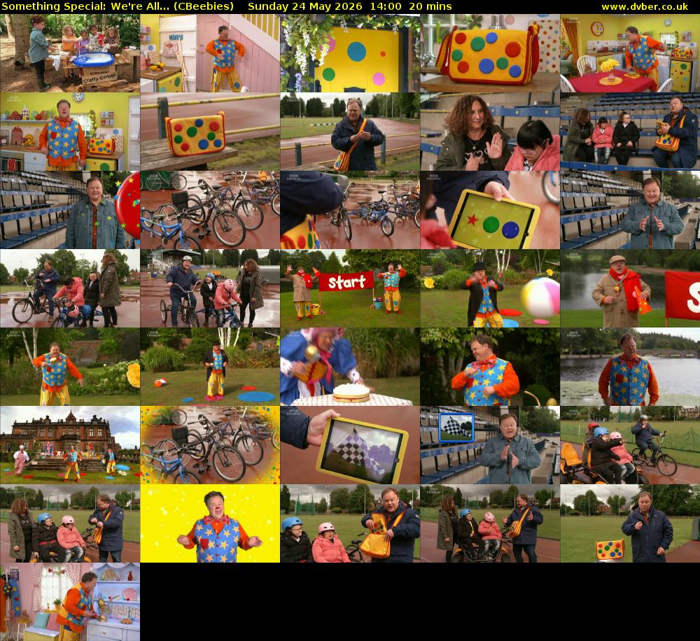 Something Special: We're All... (CBeebies) Sunday 24 May 2026 14:00 - 14:20