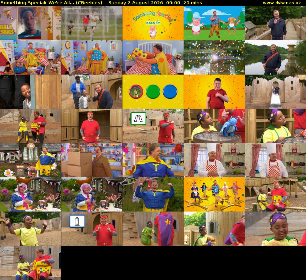 Something Special: We're All... (CBeebies) Sunday 2 August 2026 09:00 - 09:20