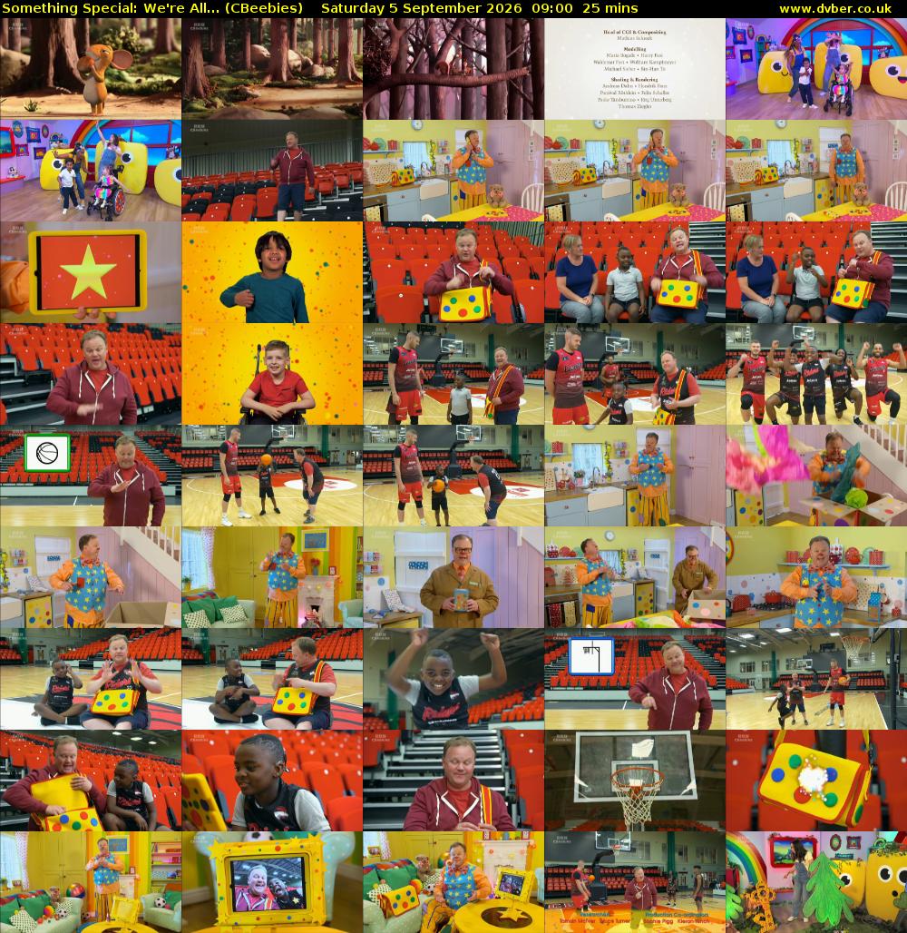 Something Special: We're All... (CBeebies) Saturday 5 September 2026 09:00 - 09:25