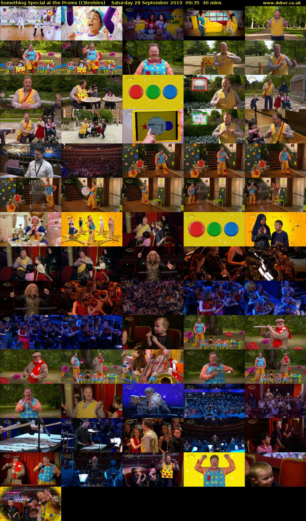 Something Special at the Proms (CBeebies) Saturday 28 September 2019 09:35 - 10:15