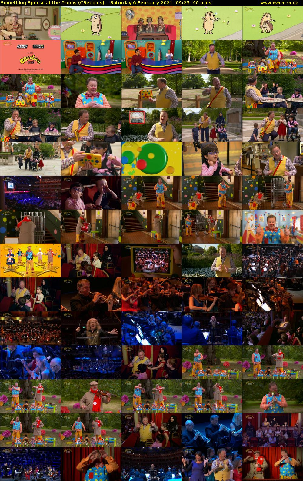 Something Special at the Proms (CBeebies) Saturday 6 February 2021 09:25 - 10:05