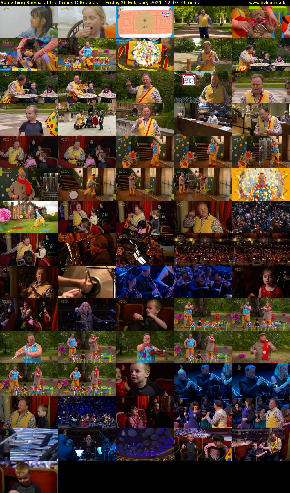 Something Special at the Proms (CBeebies) Friday 26 February 2021 12:10 - 12:50