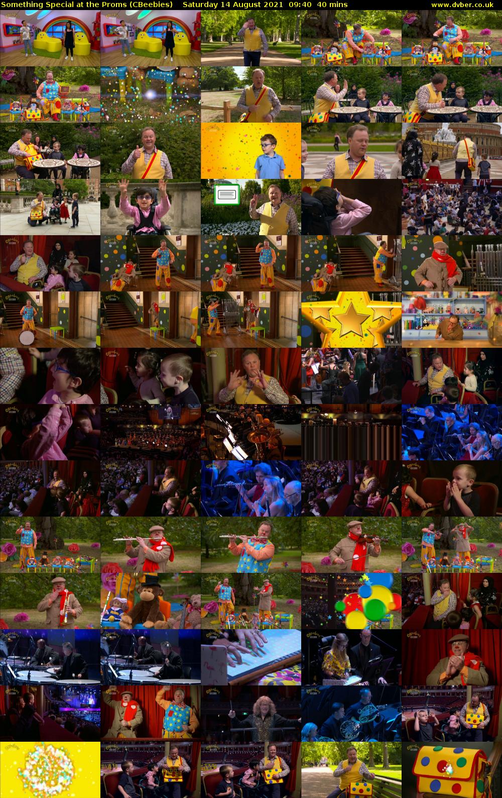 Something Special at the Proms (CBeebies) Saturday 14 August 2021 09:40 - 10:20