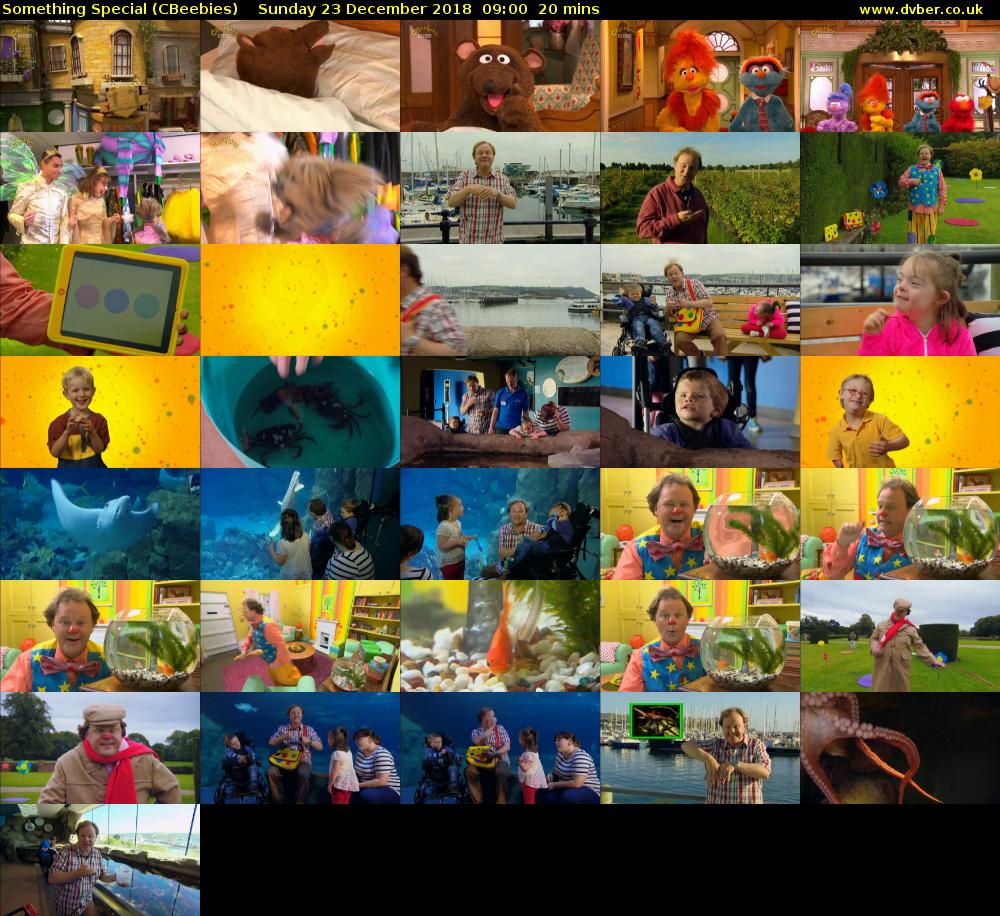 Something Special (CBeebies) Sunday 23 December 2018 09:00 - 09:20