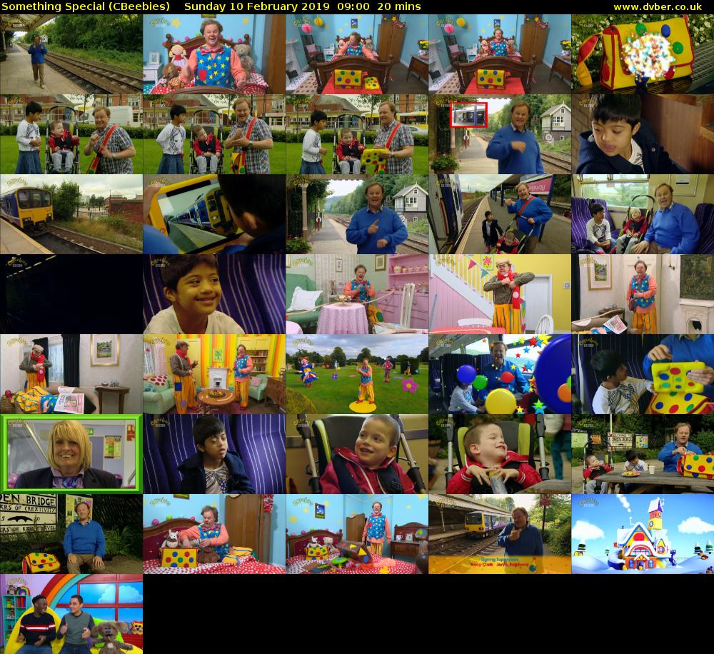 Something Special (CBeebies) Sunday 10 February 2019 09:00 - 09:20